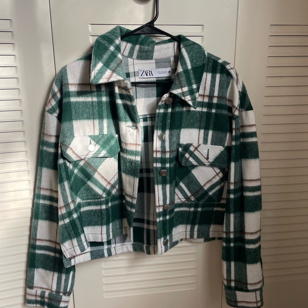 Zara cropped shacket